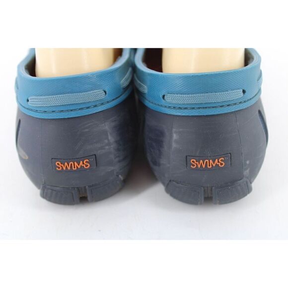 SWIMS Rubber & Mesh Loafer Boat Shoes Teal Gray Size 8M - Picture 8 of 11
